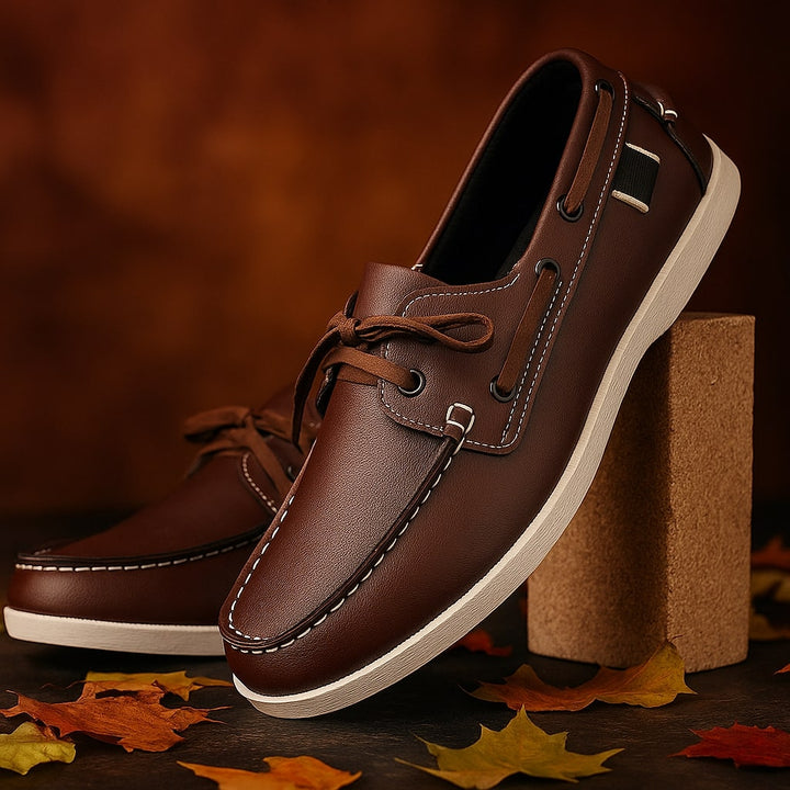 Riccardo Leather Boat Shoes