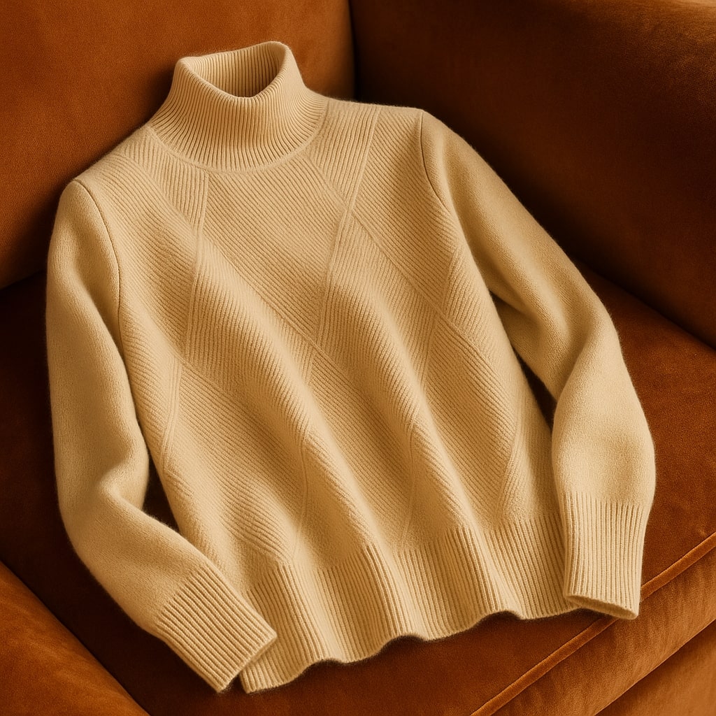 Clara Wool Turtleneck Sweater