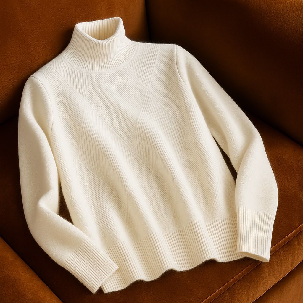 Clara Wool Turtleneck Sweater