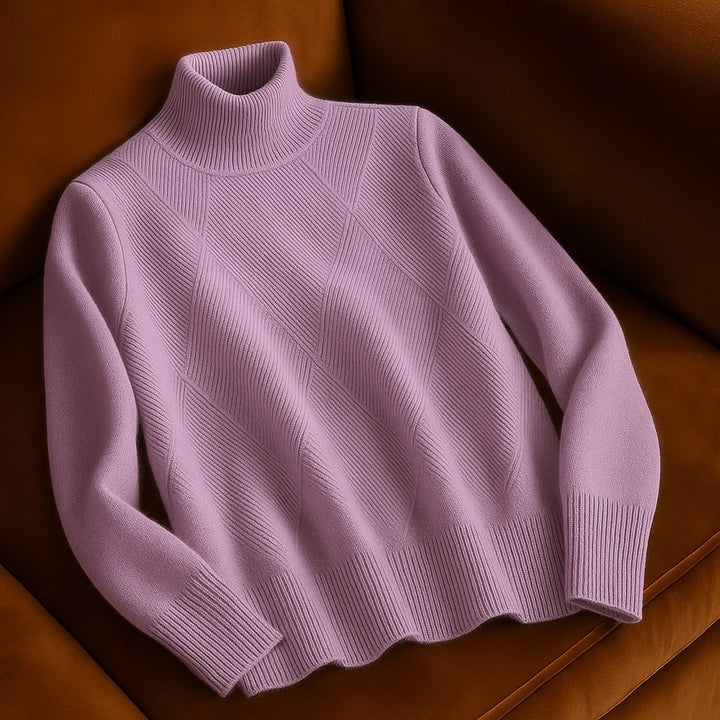 Clara Wool Turtleneck Sweater