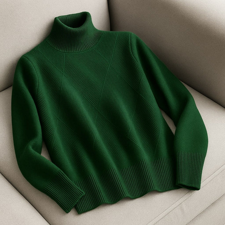 Clara Wool Turtleneck Sweater