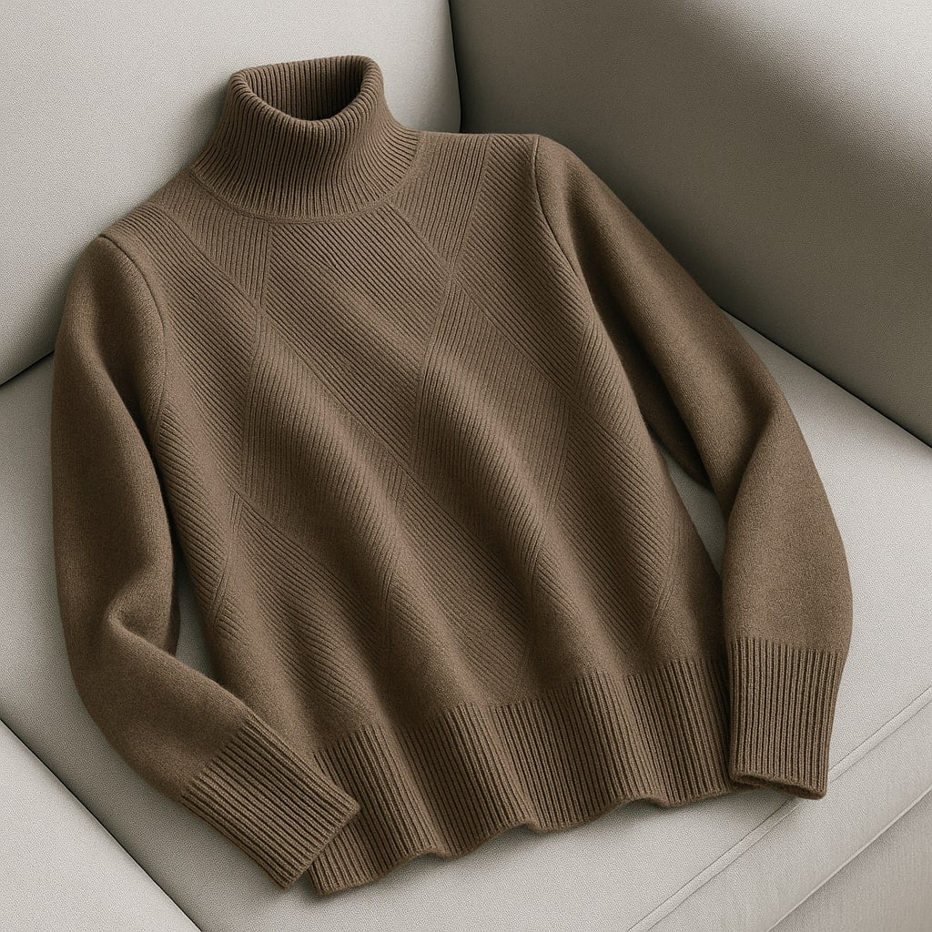 Clara Wool Turtleneck Sweater