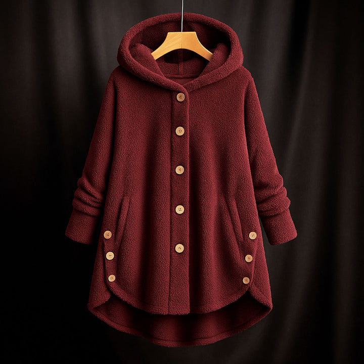 Elena Hooded Fleece Coat