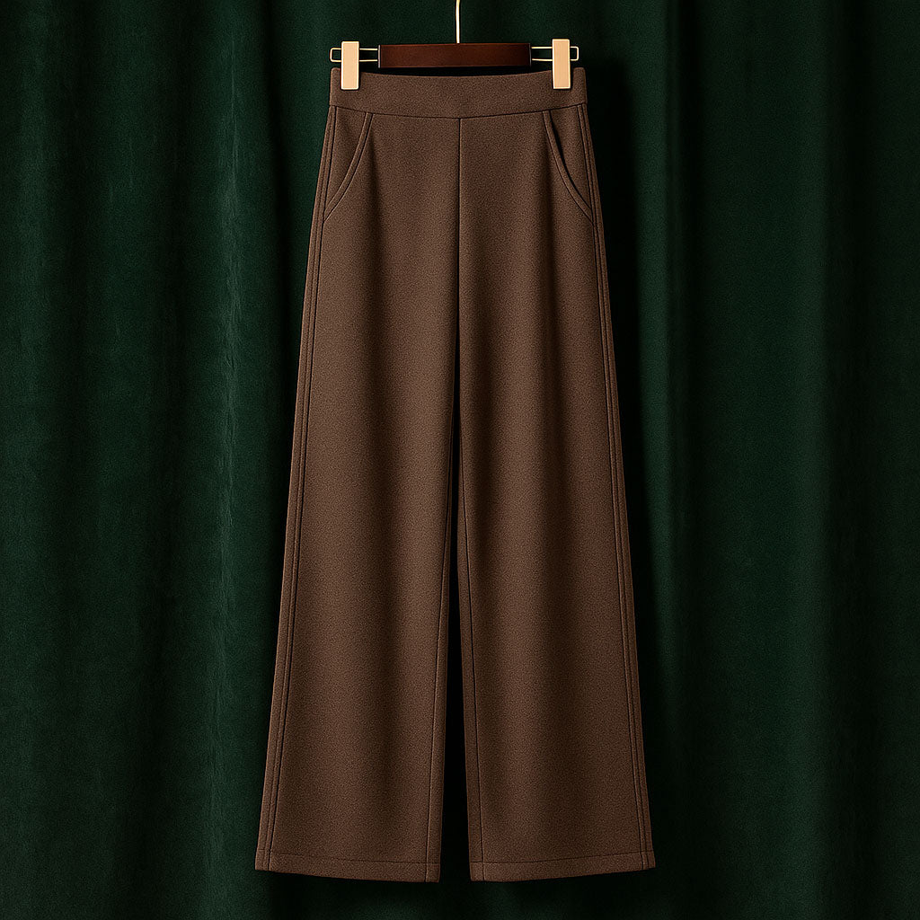 Alessia Wool Wide-Leg Trousers