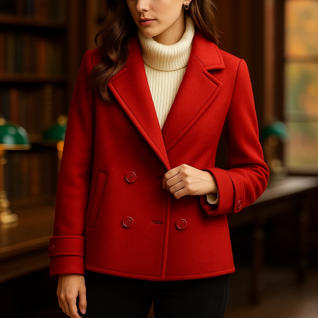 Valentina Wool Peacoat