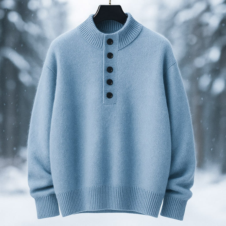 Sebastian Wool Button Sweater