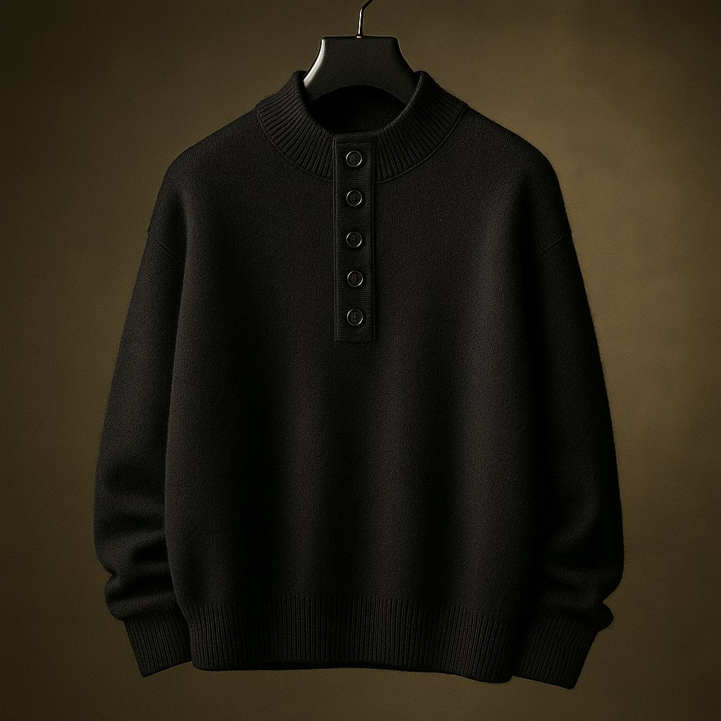 Sebastian Wool Button Sweater