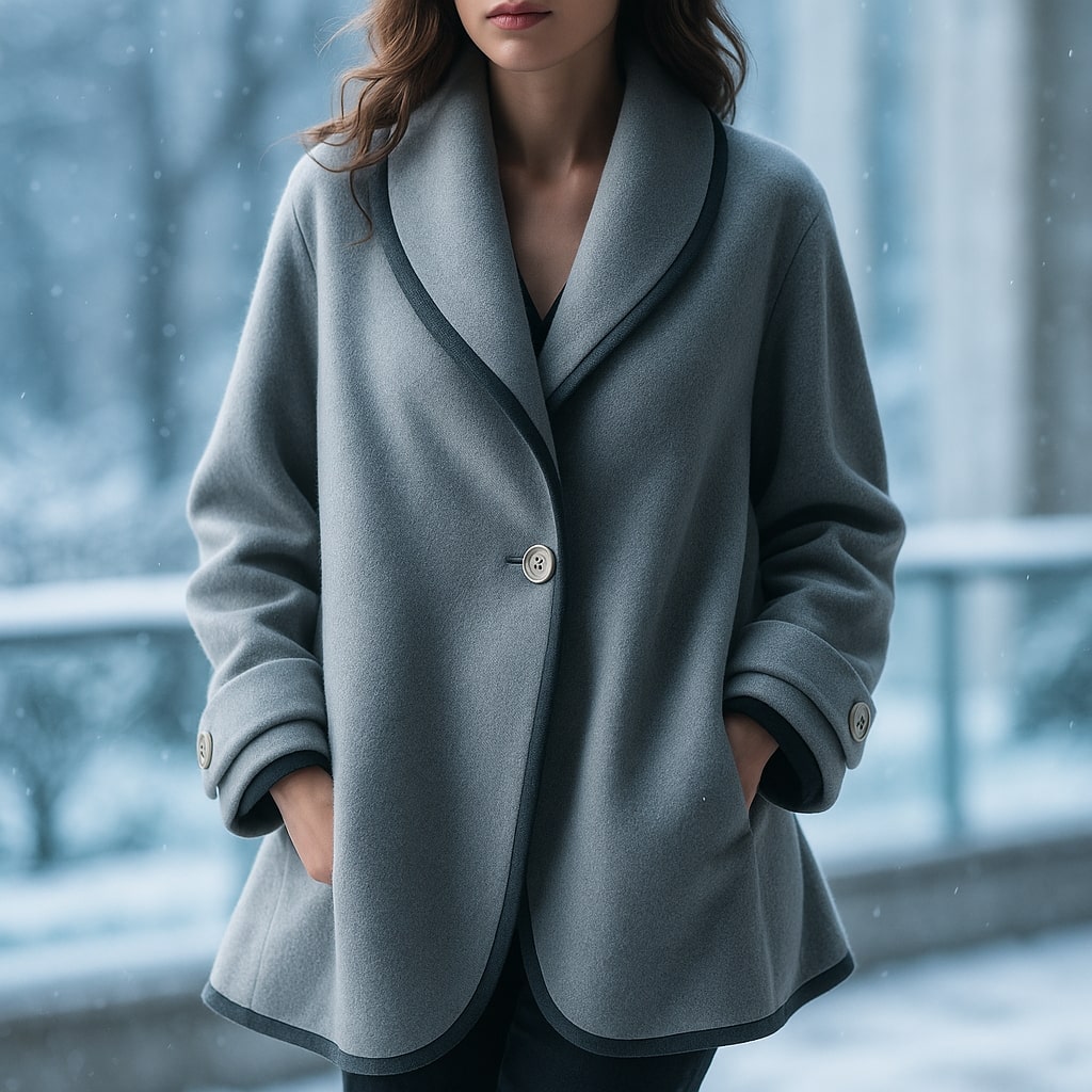 Lucia Wool Shawl Coat