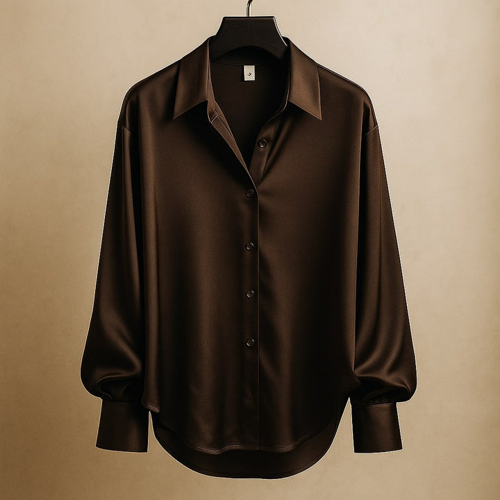 Isabella Satin Button Shirt