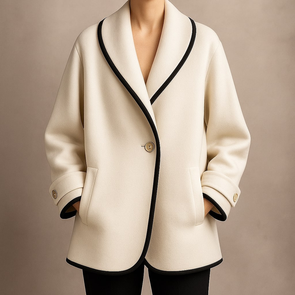 Lucia Wool Shawl Coat