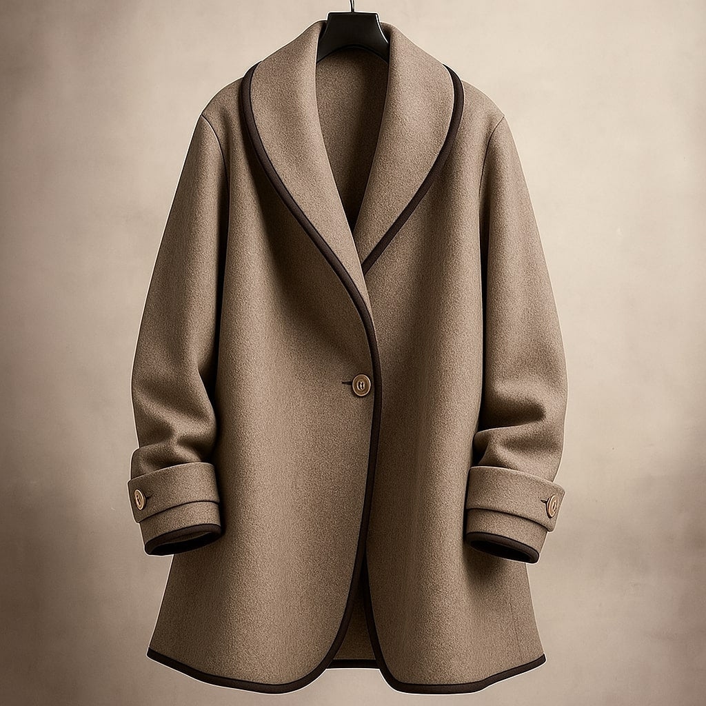 Lucia Wool Shawl Coat