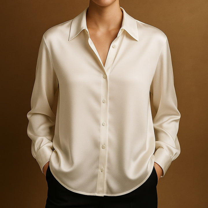 Isabella Satin Button Shirt