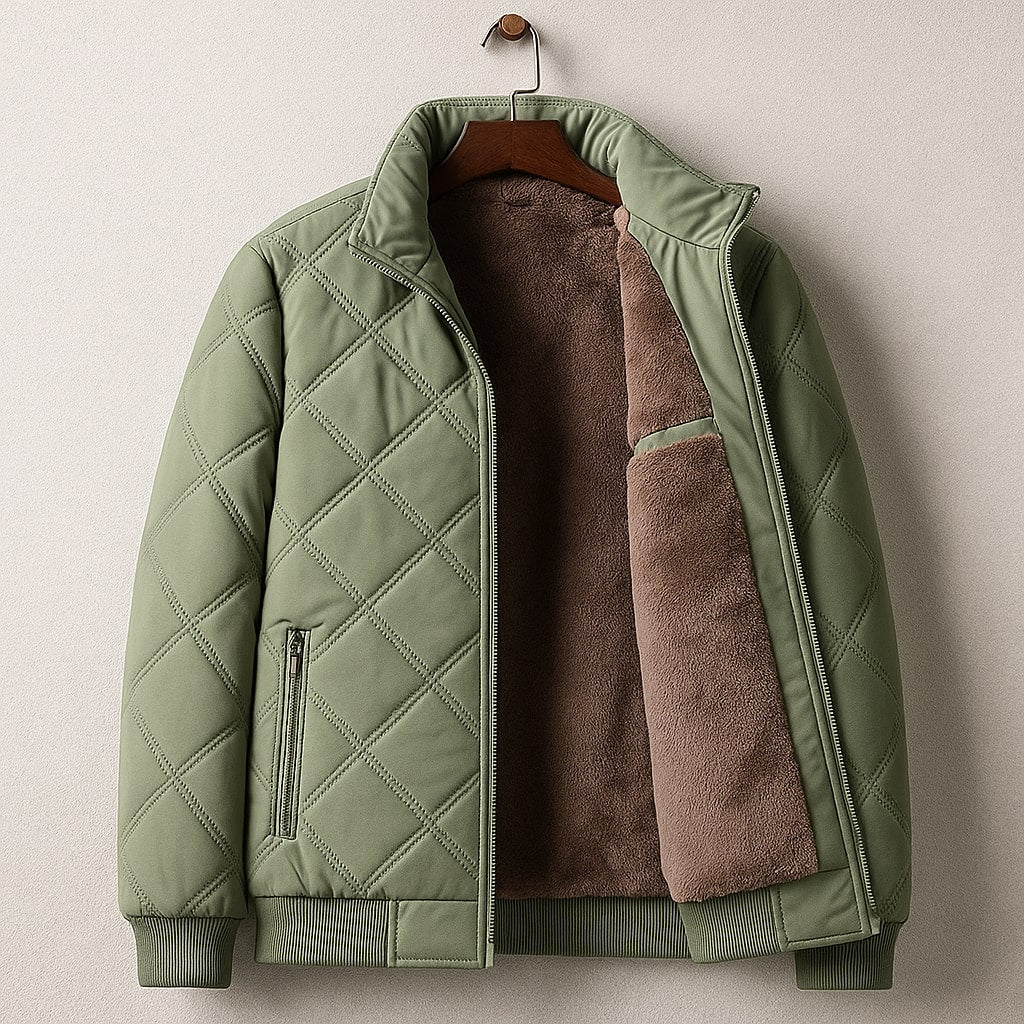 Hugo Quilted Fleece-Lined Jacket