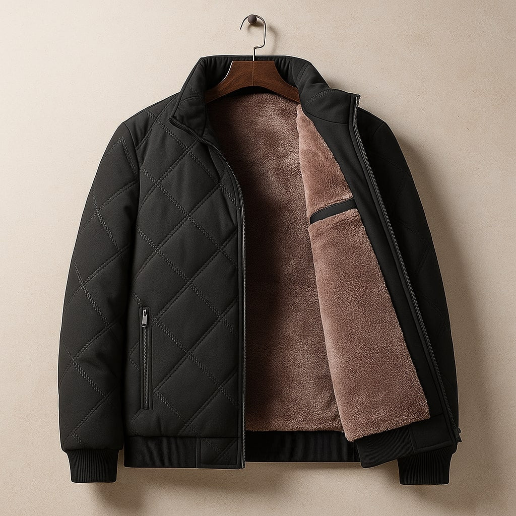 Hugo Quilted Fleece-Lined Jacket