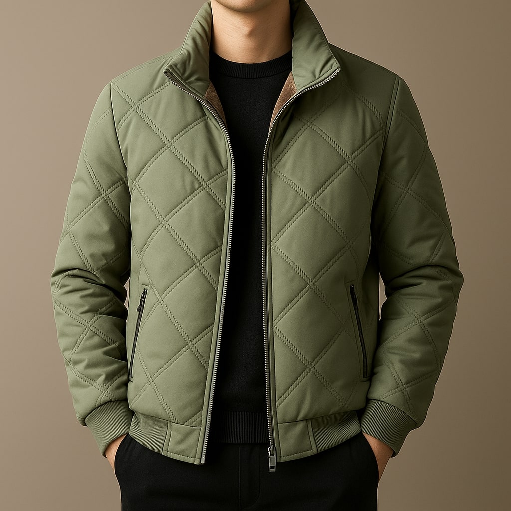 Hugo Quilted Fleece-Lined Jacket