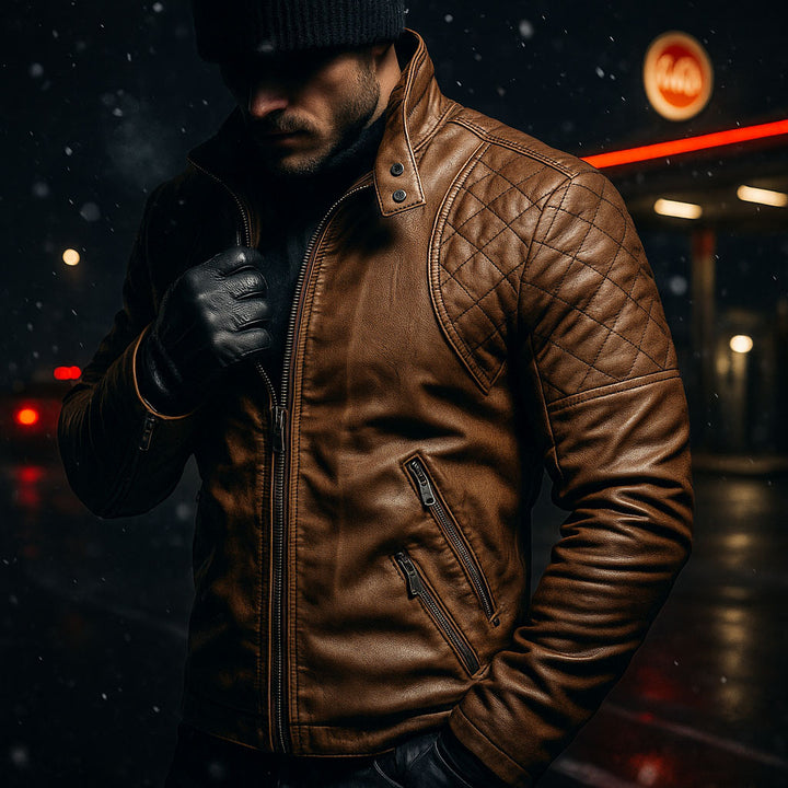 Dario Leather Moto Jacket