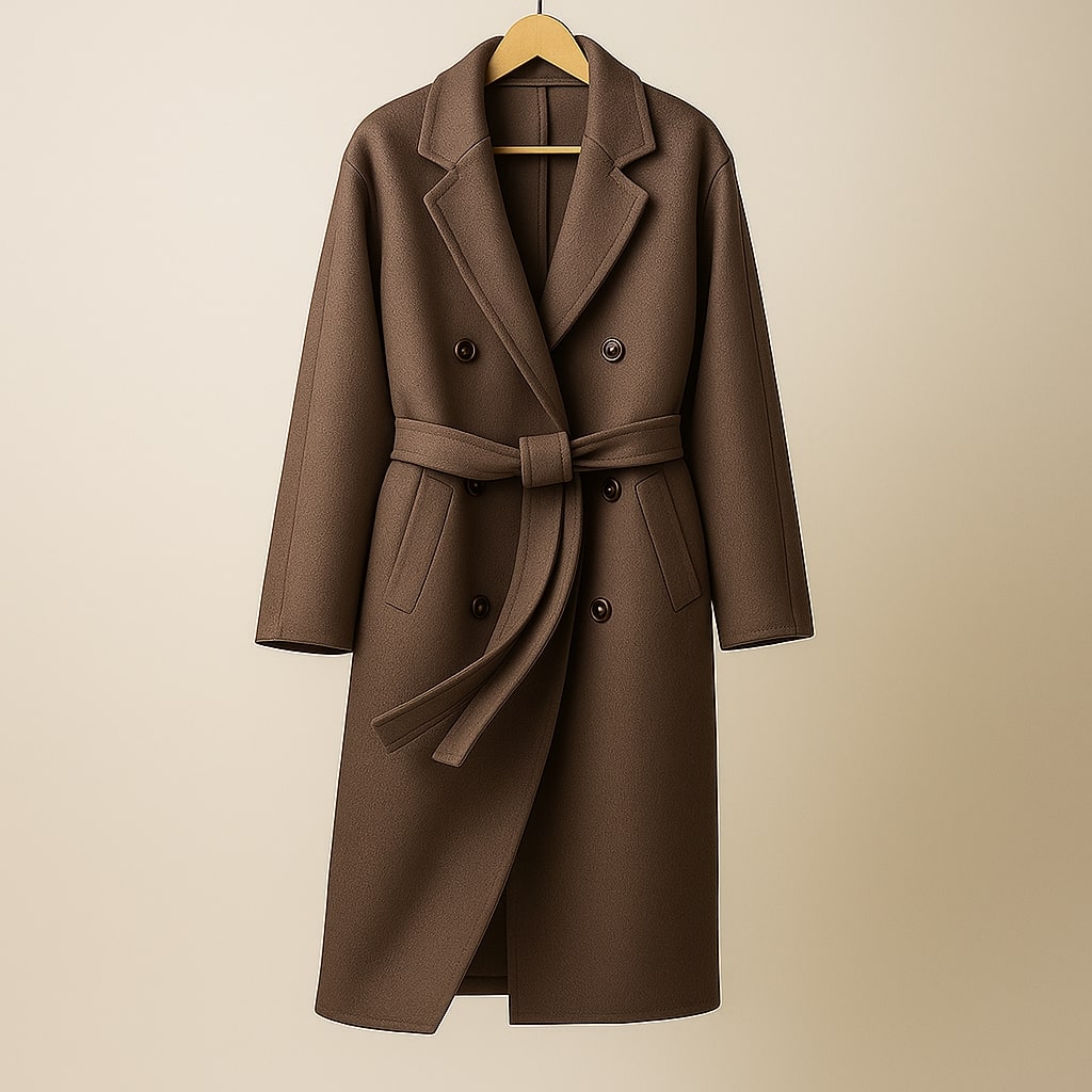 Alessandra Wool Belted Coat