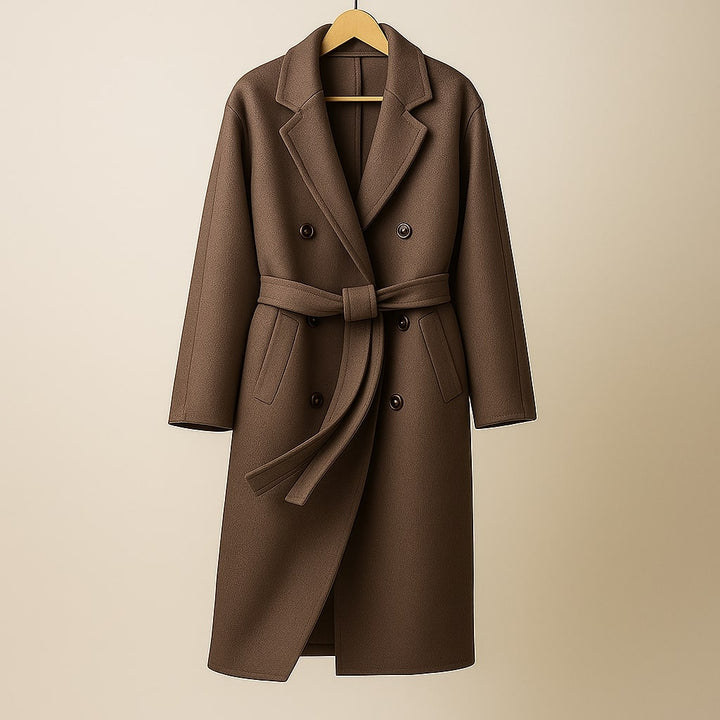 Alessandra Wool Belted Coat