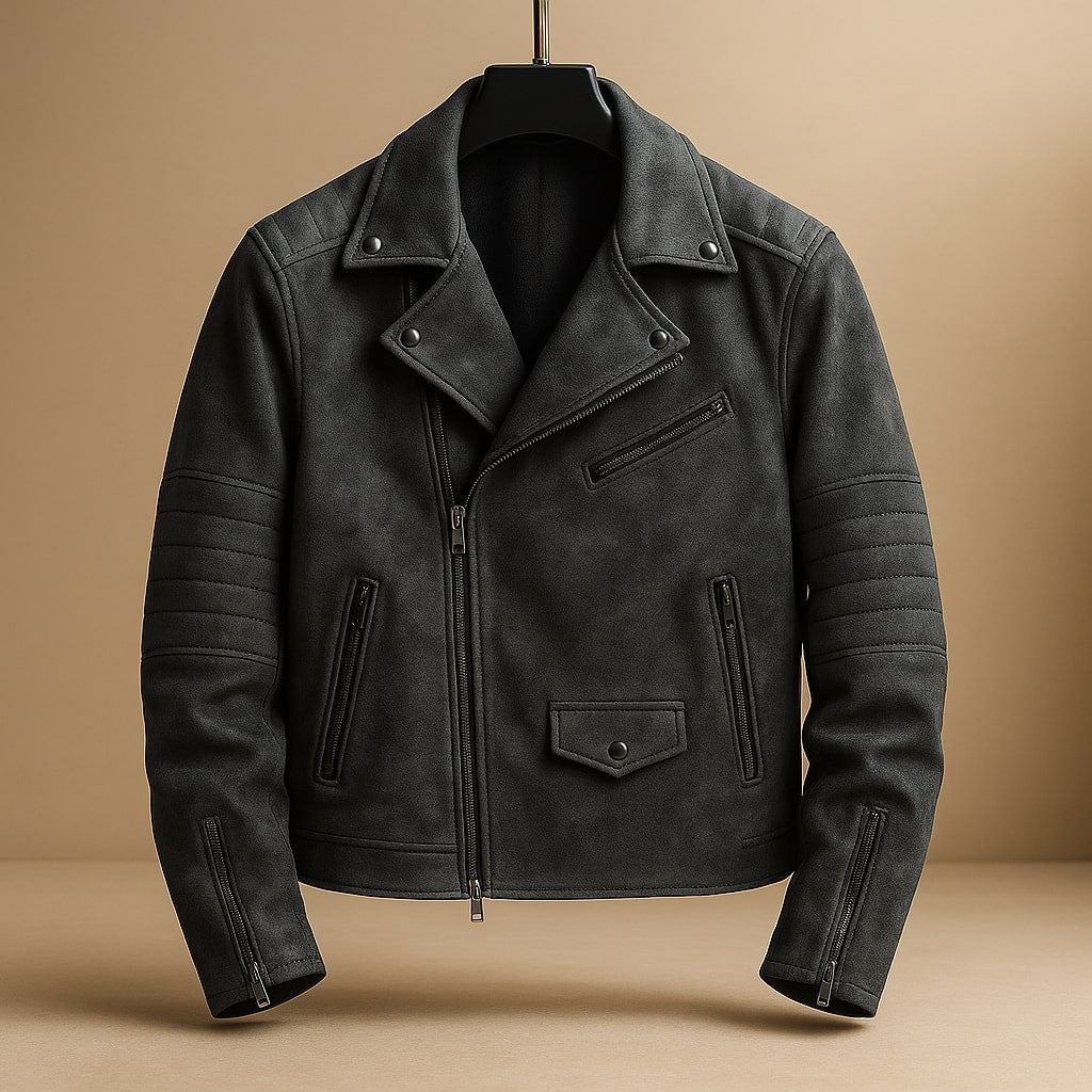 Alessio Leather Biker Jacket
