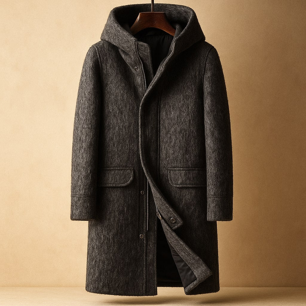 Raffael Wool Hooded Coat
