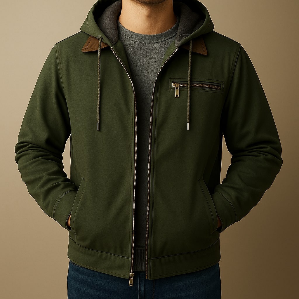 Luca Structured Hooded Jacket