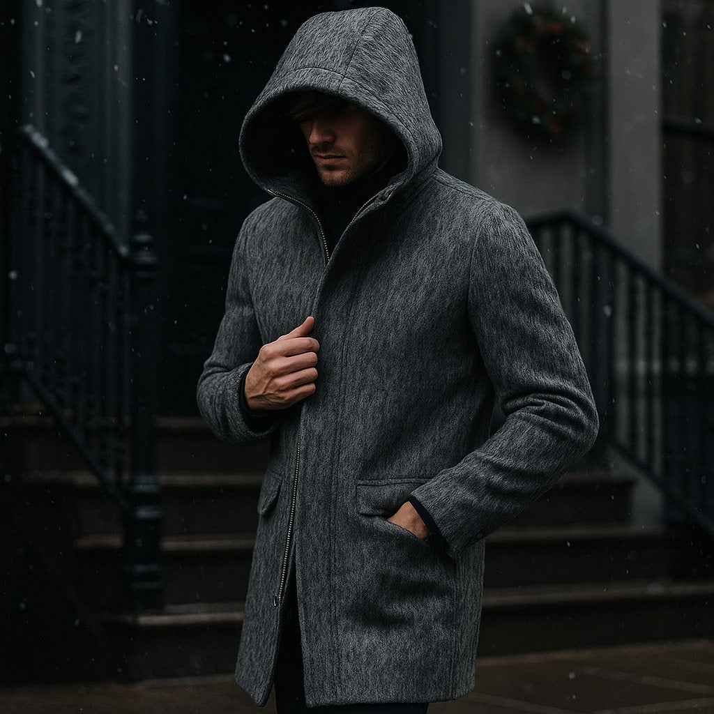 Raffael Wool Hooded Coat