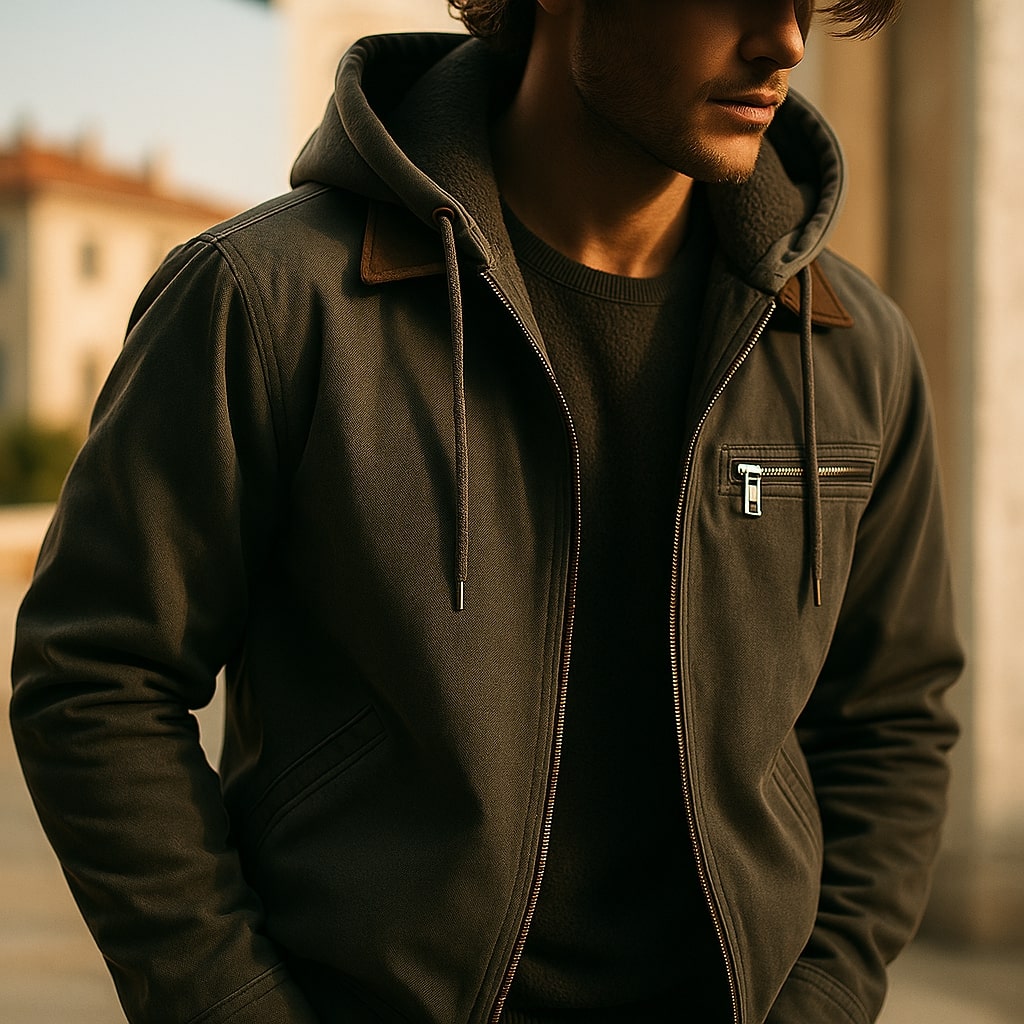 Luca Structured Hooded Jacket