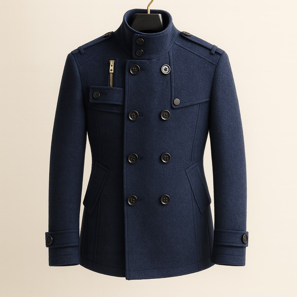 Marcello Tailored Officer Coat