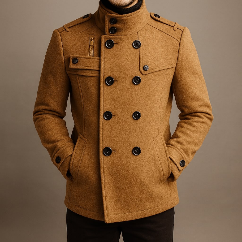 Marcello Tailored Officer Coat