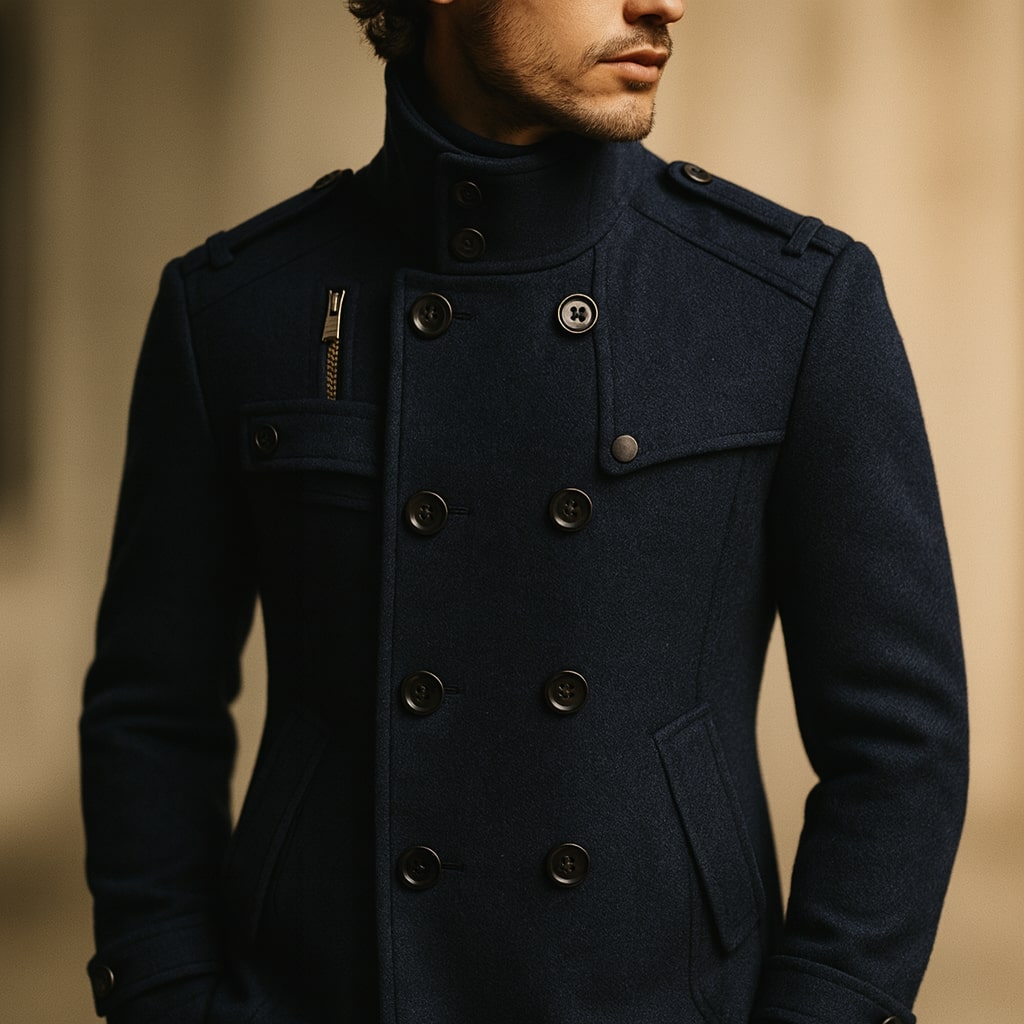 Marcello Tailored Officer Coat