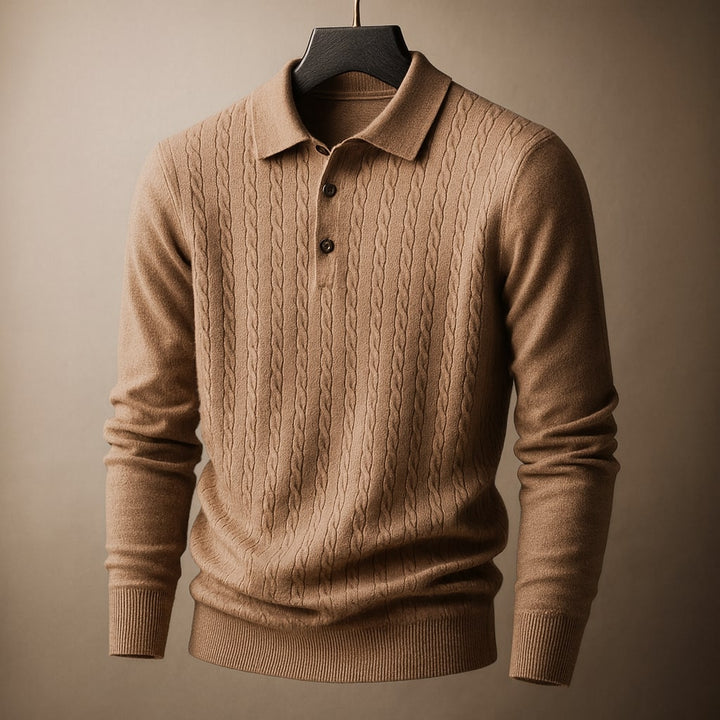 Dario Knit Polo Sweater