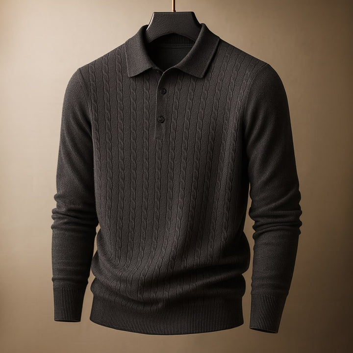 Dario Knit Polo Sweater