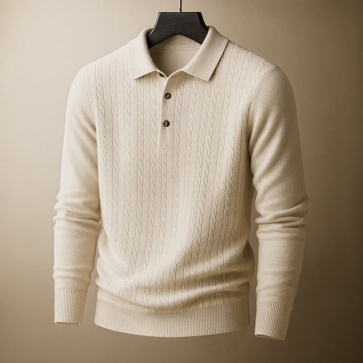Dario Knit Polo Sweater