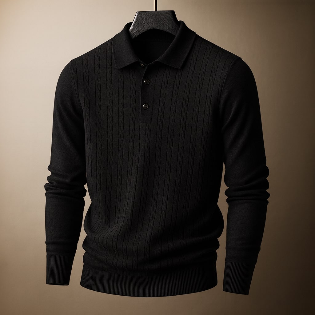 Dario Knit Polo Sweater