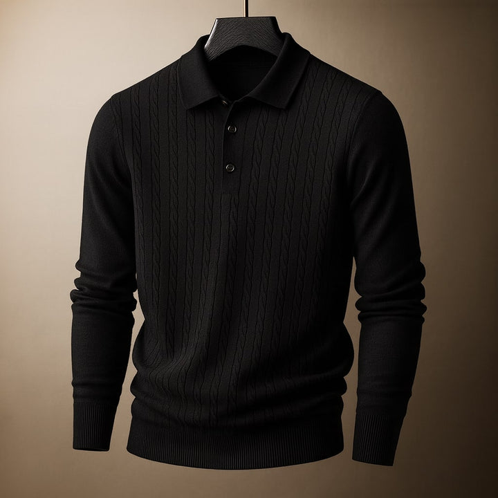 Dario Knit Polo Sweater