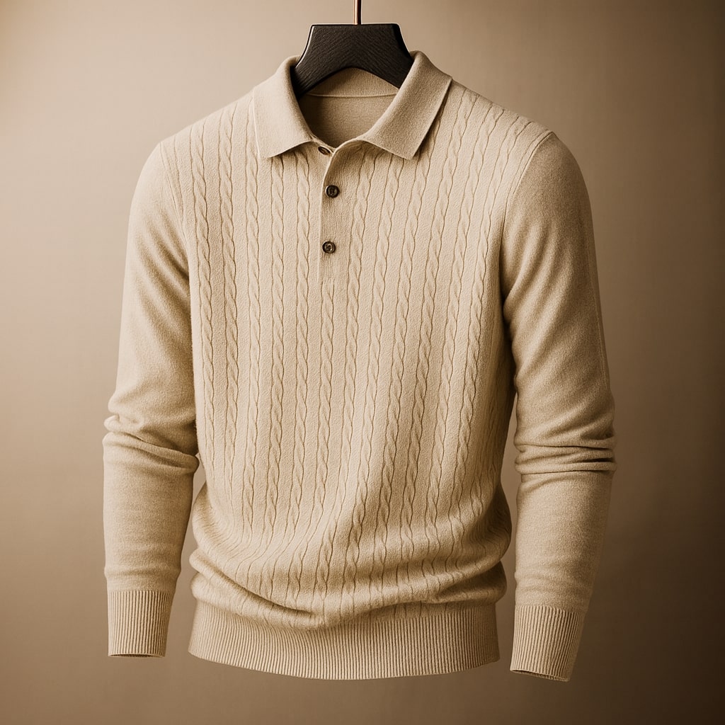 Dario Knit Polo Sweater