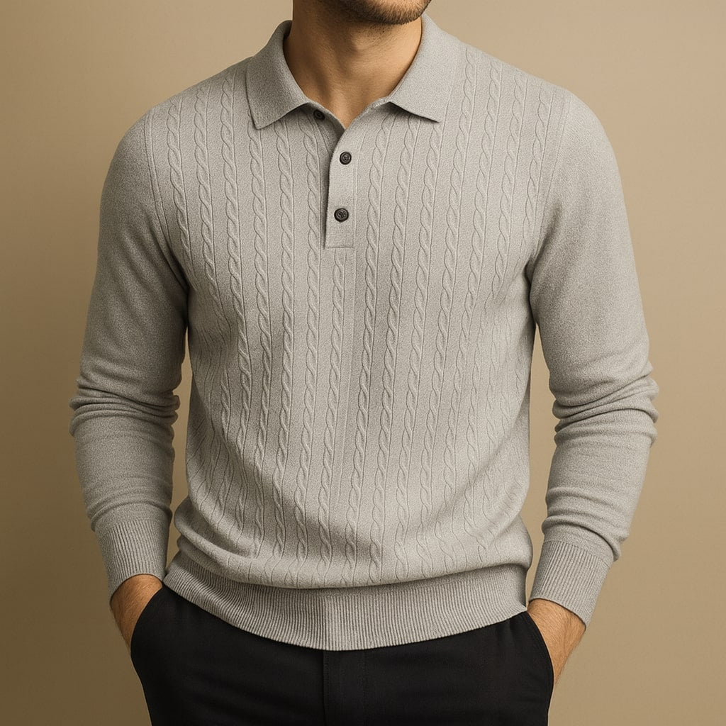 Dario Knit Polo Sweater