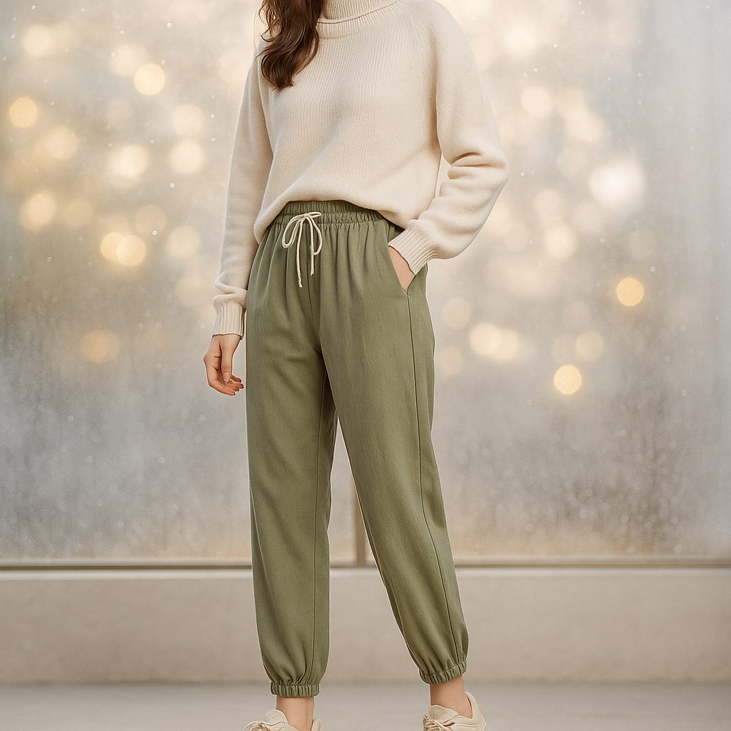 Sofia Fleece-Lined Relaxed Pant