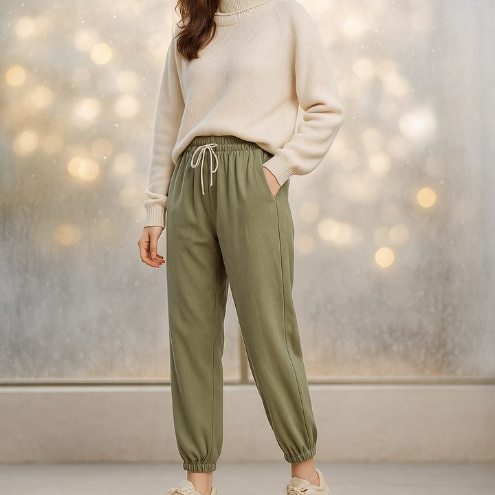 Sofia Fleece-Lined Relaxed Pant