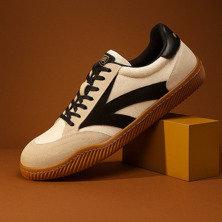 Sandro Leather-Trim Sneaker