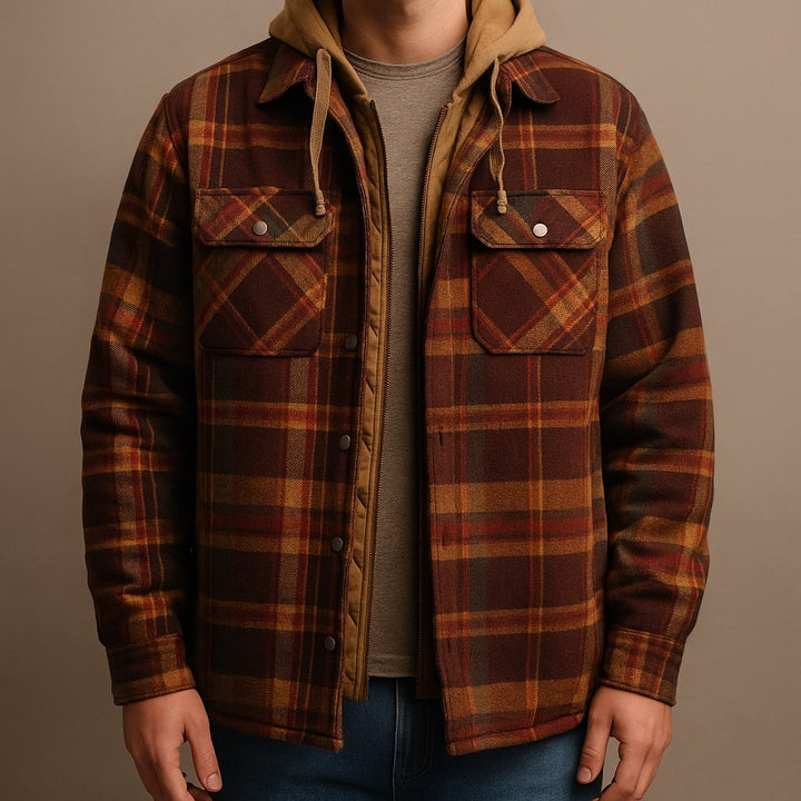 Elio Hooded Cotton Overshirt