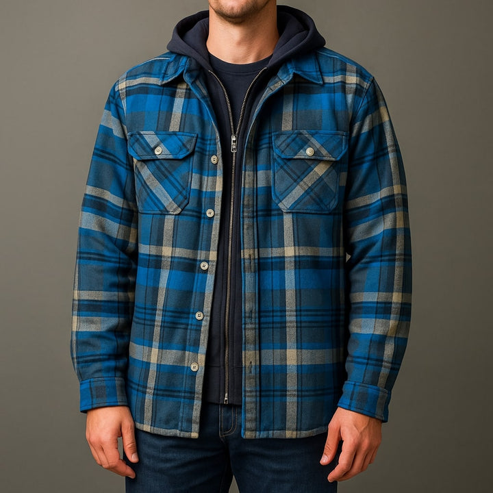 Elio Hooded Cotton Overshirt
