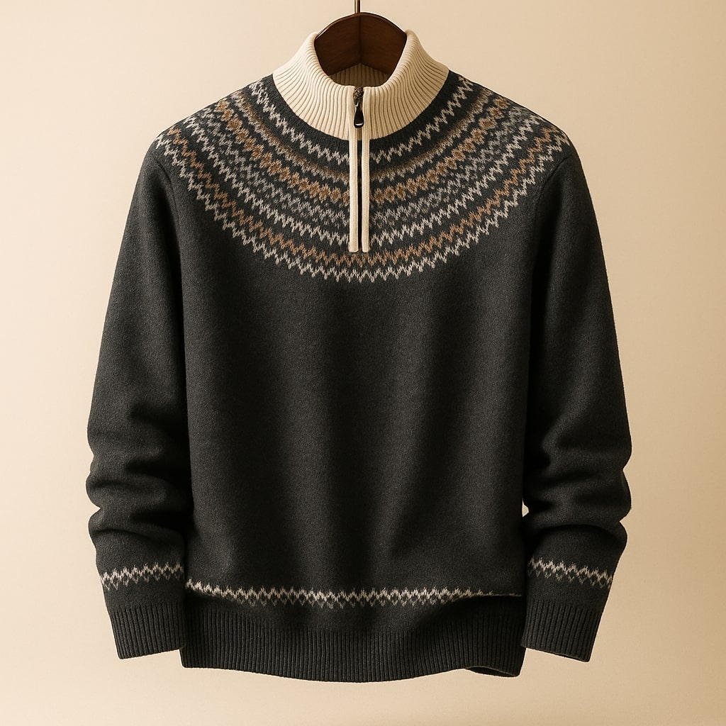 Sergio Wool Half-Zip Sweater