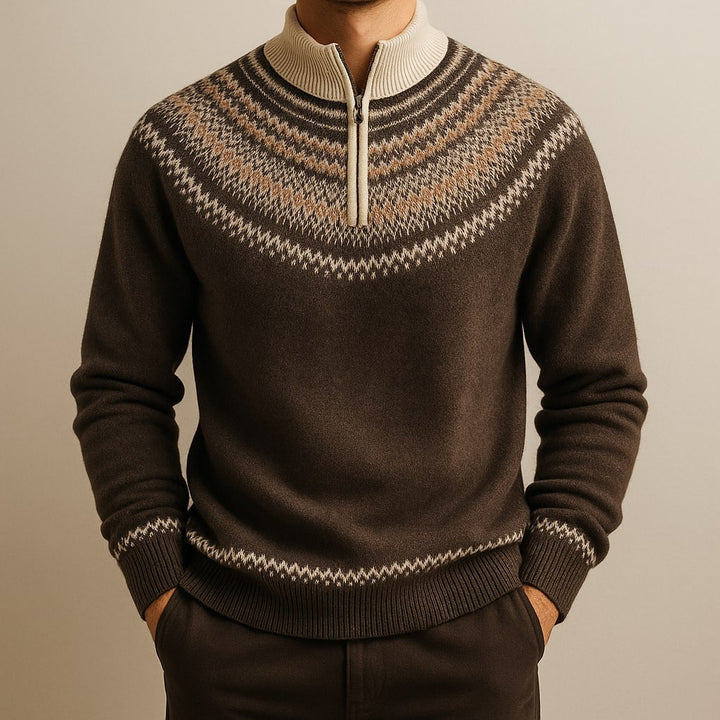 Sergio Wool Half-Zip Sweater