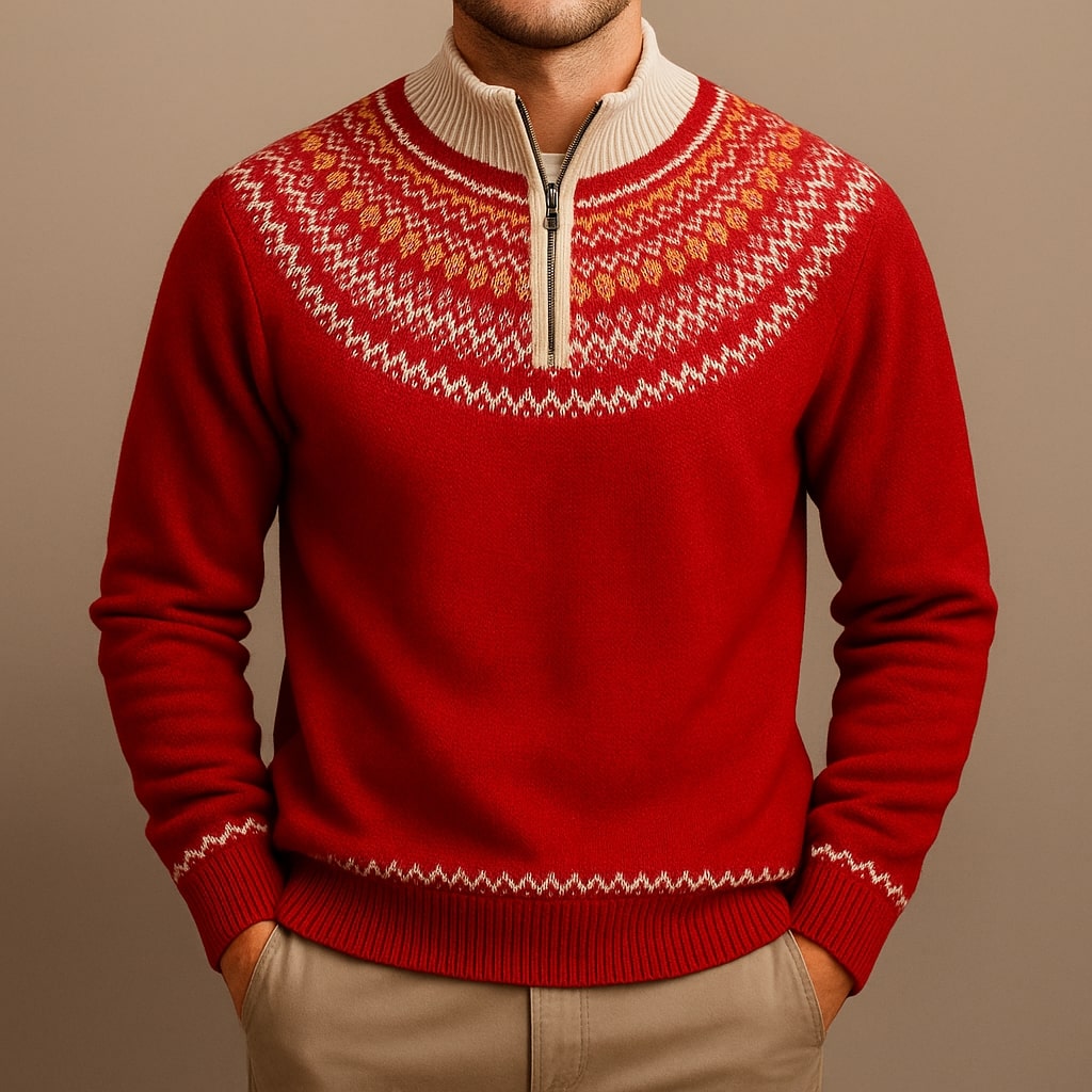 Sergio Wool Half-Zip Sweater