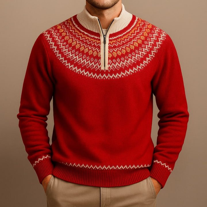 Sergio Wool Half-Zip Sweater