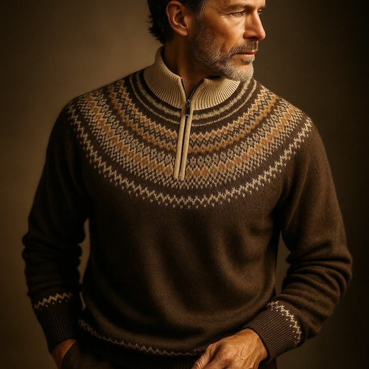 Sergio Wool Half-Zip Sweater