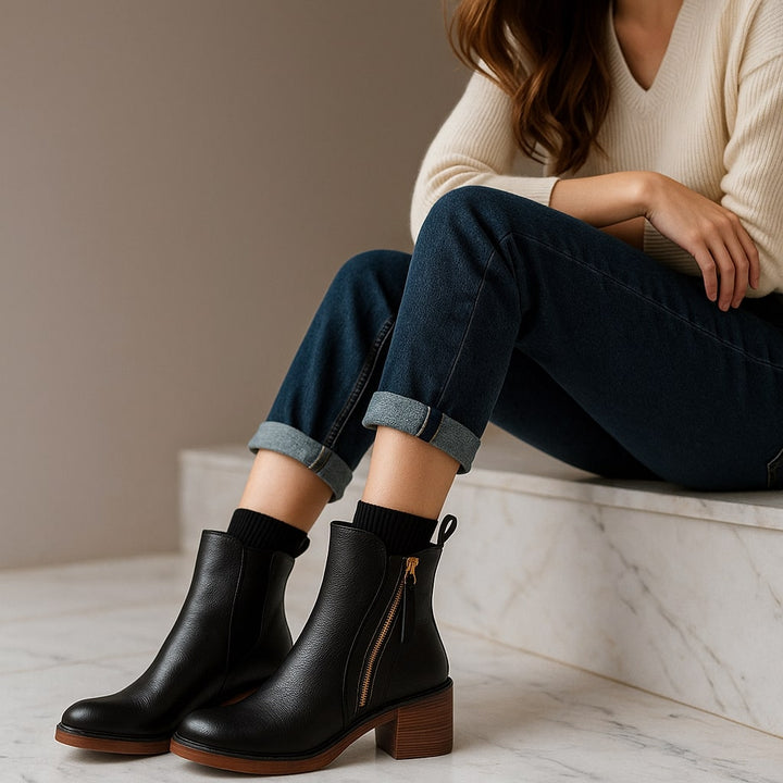 Giulia Leather Ankle Boot
