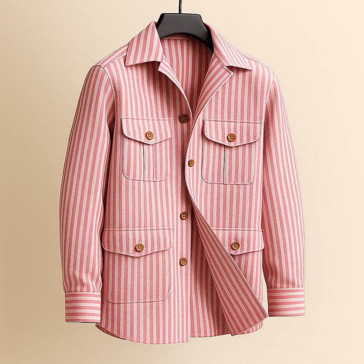 Sandro Striped Utility Overshirt