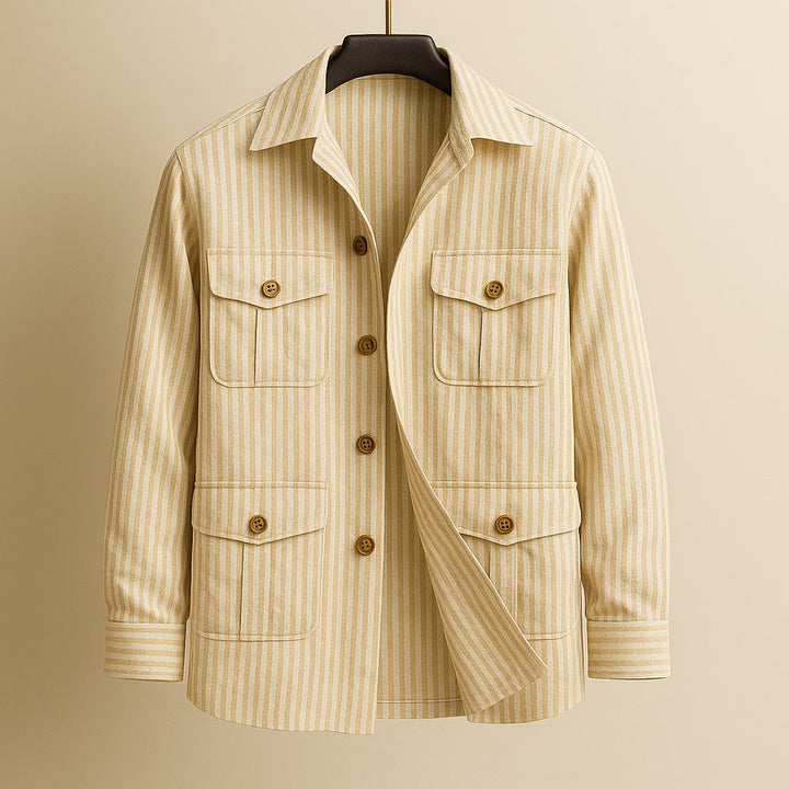 Sandro Striped Utility Overshirt
